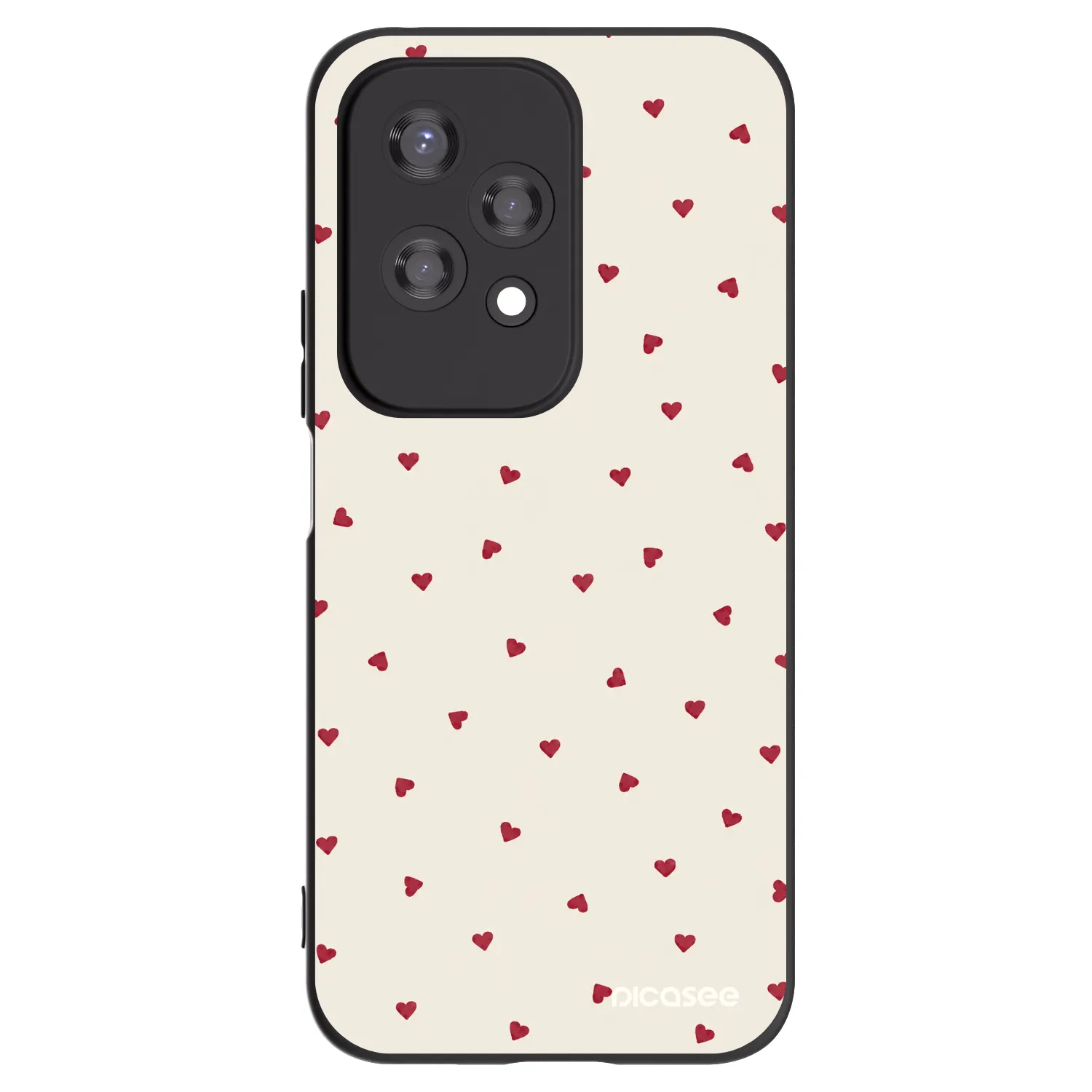 Picasee silikonowe czarne etui na Honor 200 Lite - Little Love