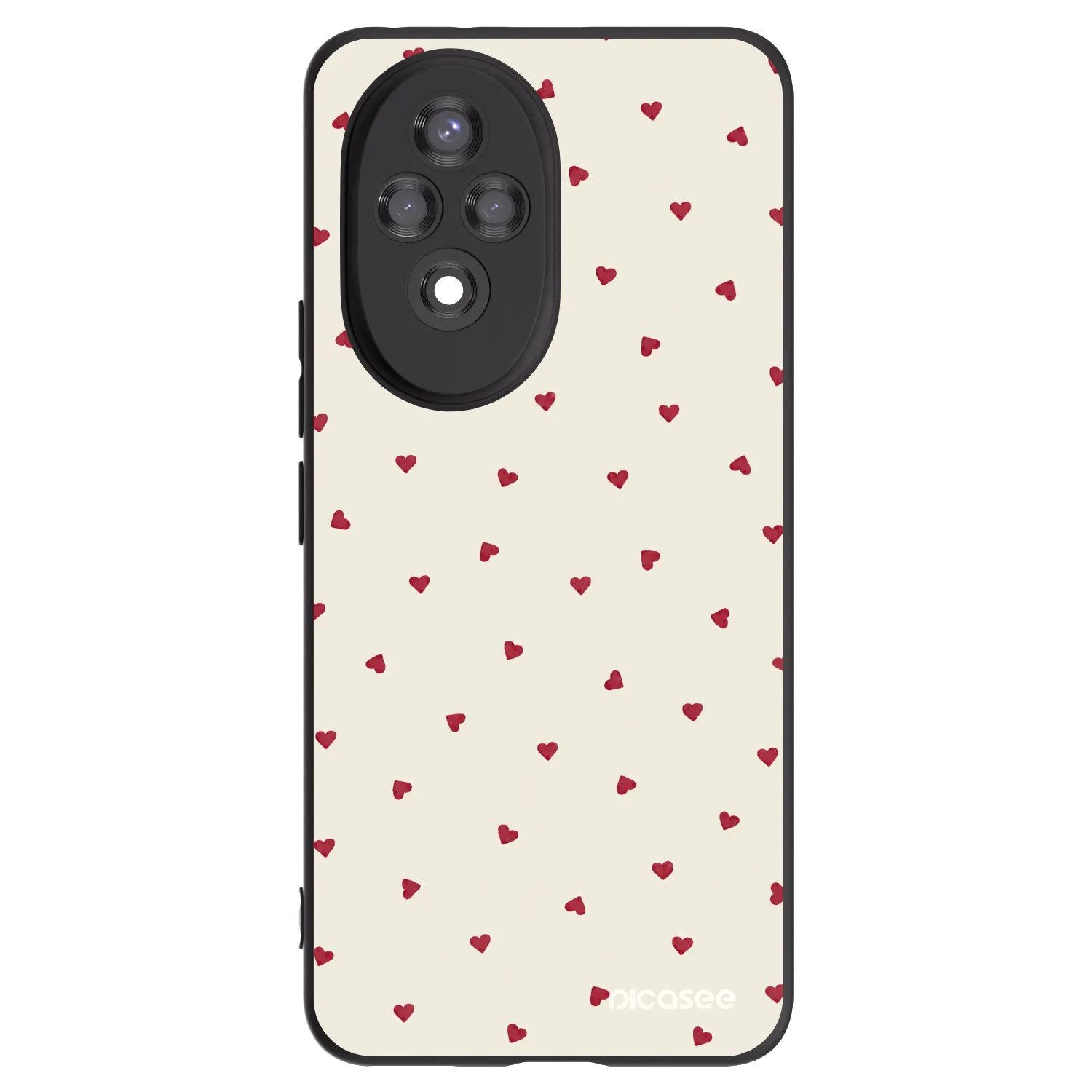 Picasee silikonowe czarne etui na Honor 200 5G - Little Love