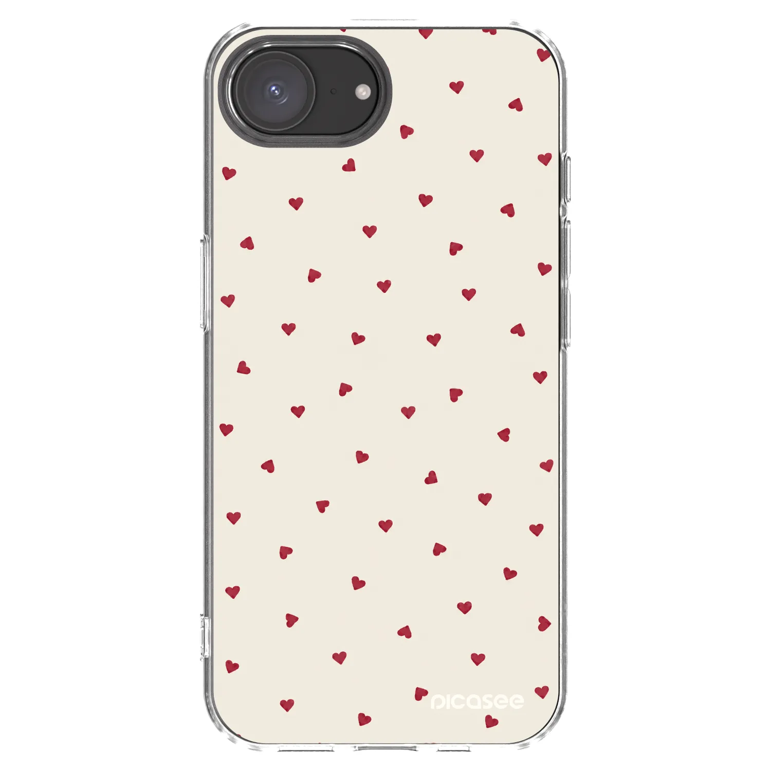 Picasee silikonowe przeźroczyste etui na Apple iPhone 16e - Little Love