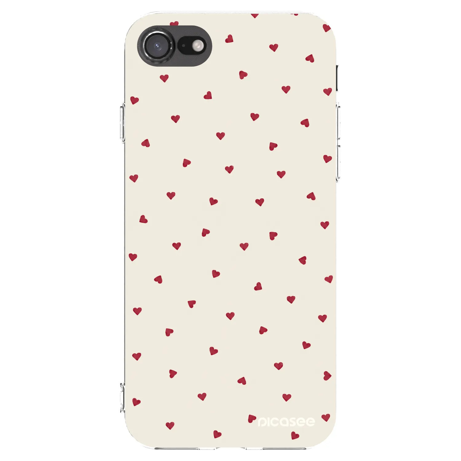 Picasee silikonowe przeźroczyste etui na Apple iPhone 7 - Little Love