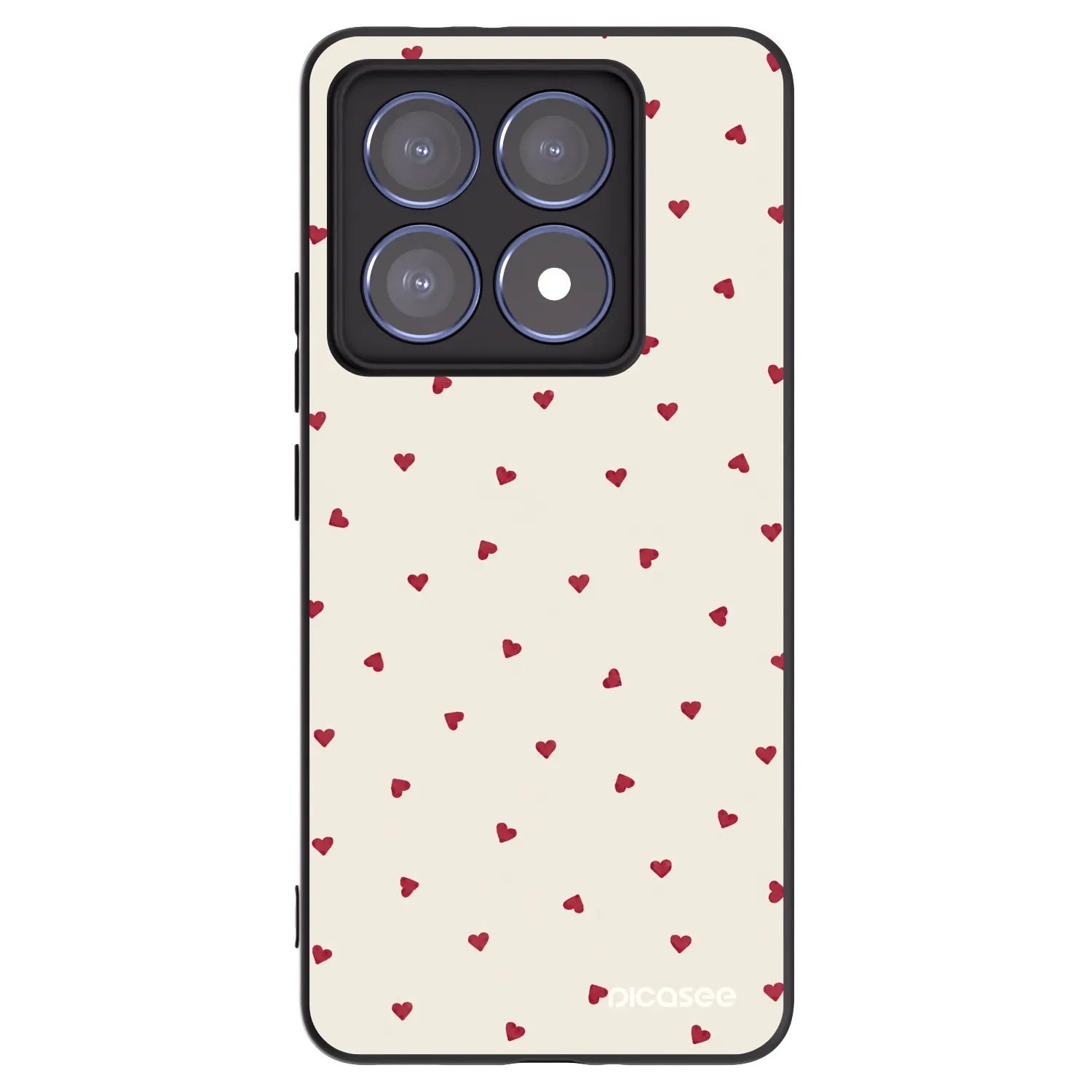 Picasee silikonowe czarne etui na Xiaomi 14T Pro - Little Love