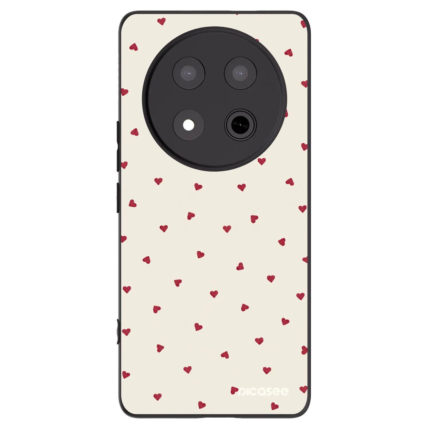 Picasee silikonowe czarne etui na Honor Magic7 Lite 5G - Little Love