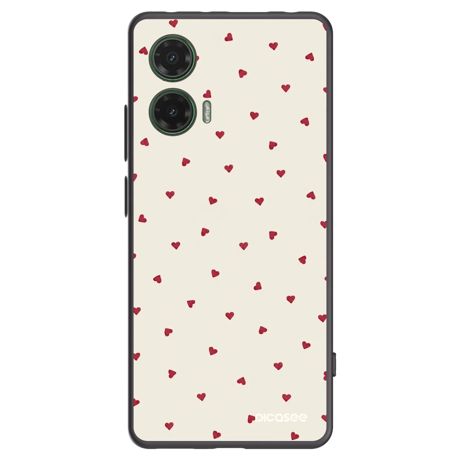 Picasee silikonowe czarne etui na Motorola Moto G35 5G - Little Love