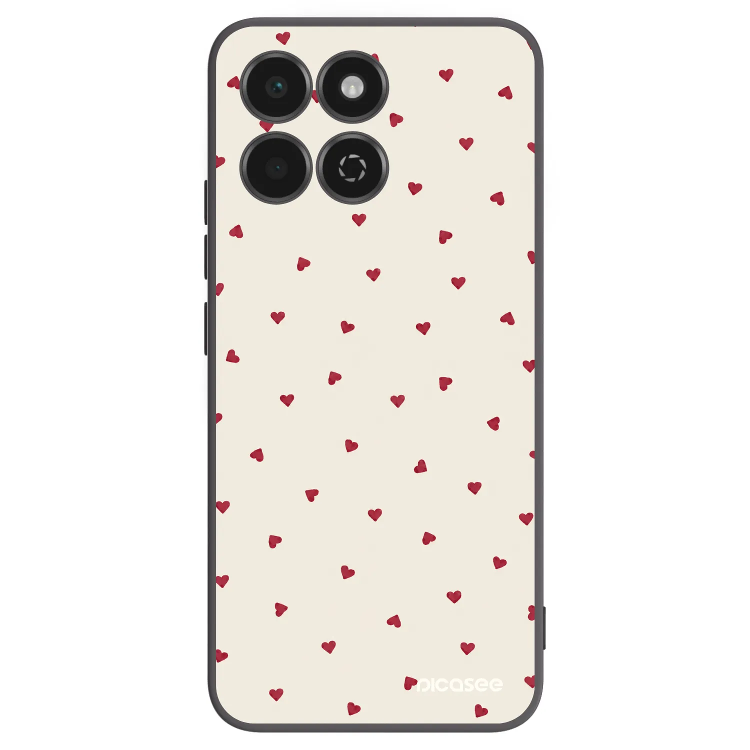 Picasee silikonowe czarne etui na Honor 200 Smart 5G - Little Love