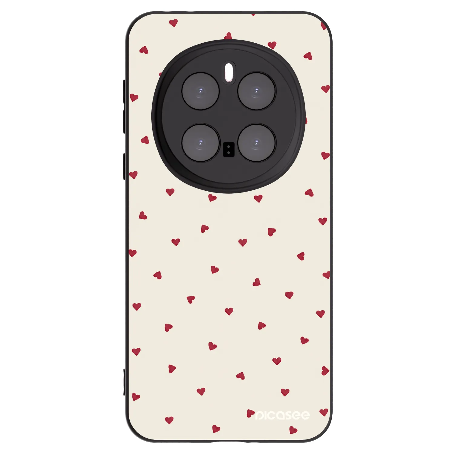 Picasee silikonowe czarne etui na Honor Magic7 Pro 5G - Little Love