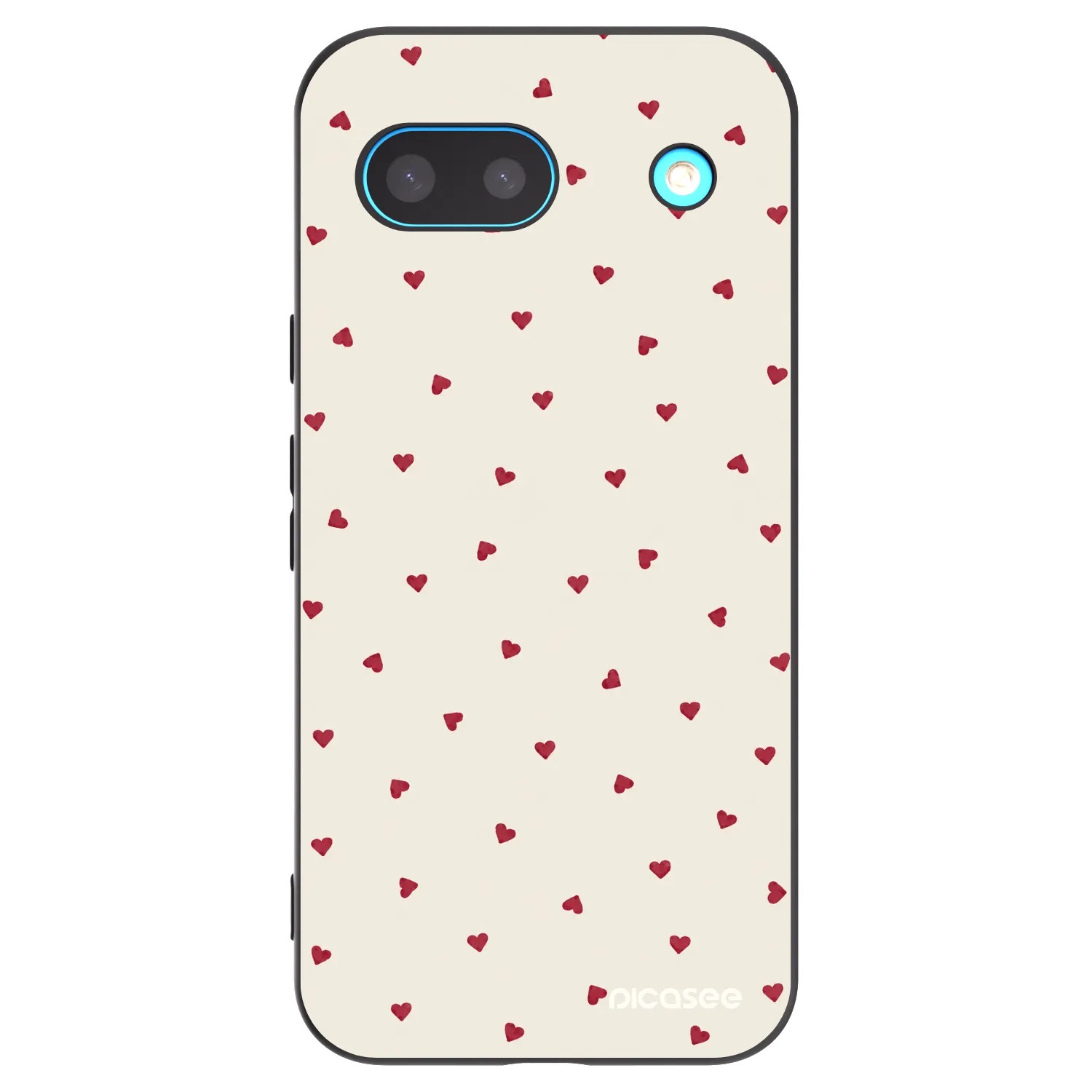Picasee silikonowe czarne etui na Google Pixel 8a - Little Love