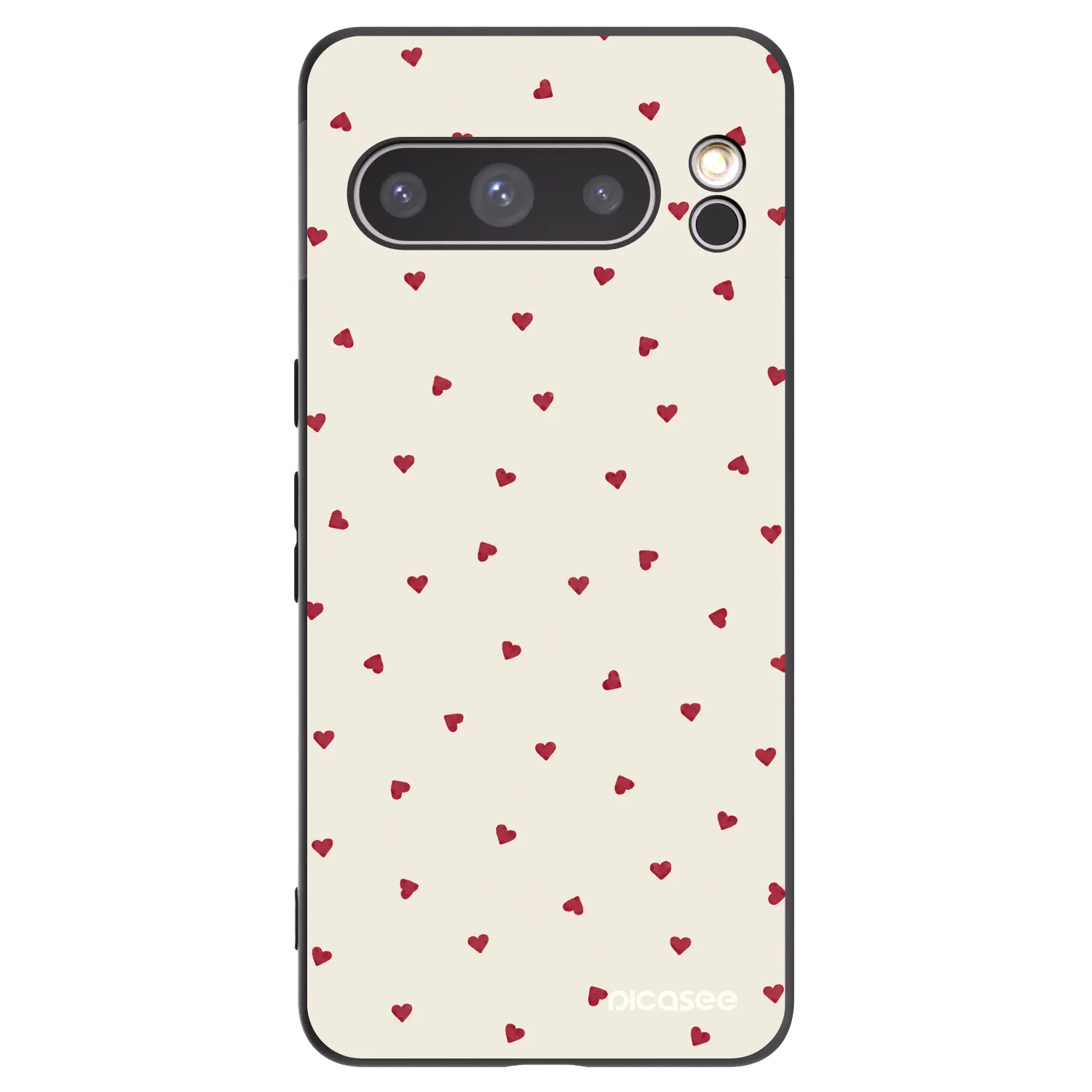 Picasee silikonowe czarne etui na Google Pixel 8 Pro - Little Love