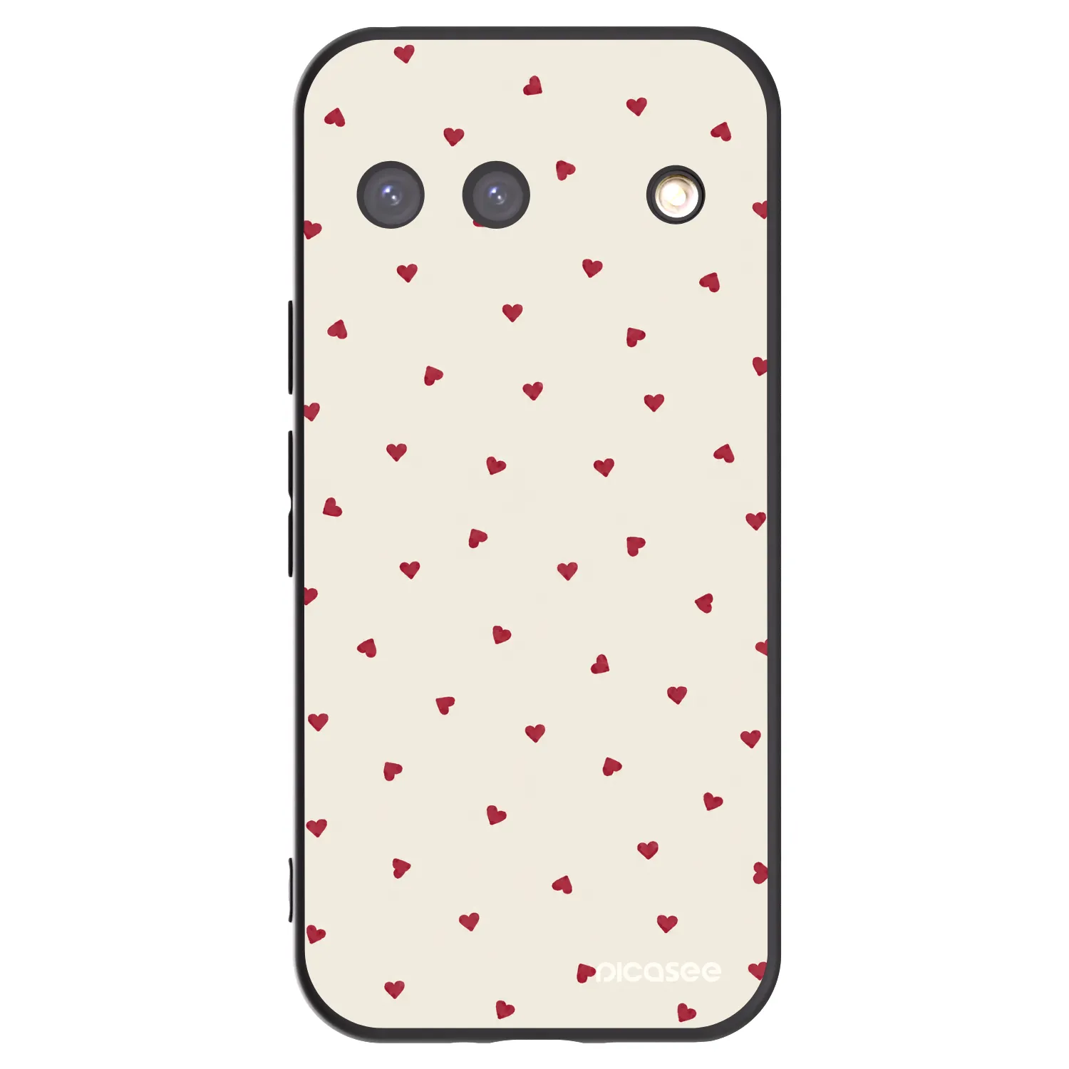 Picasee silikonowe czarne etui na Google Pixel 9 - Little Love