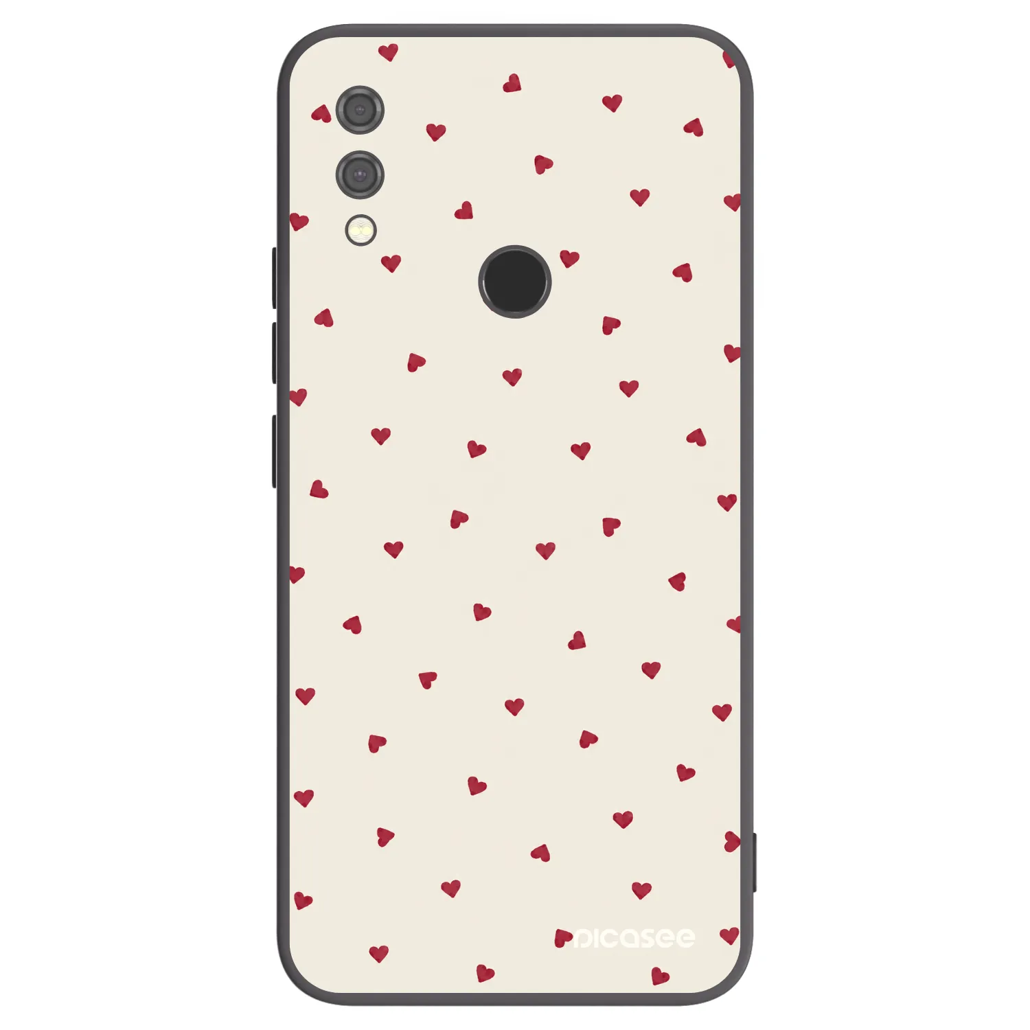 Picasee silikonowe czarne etui na Xiaomi Redmi Note 7 - Little Love
