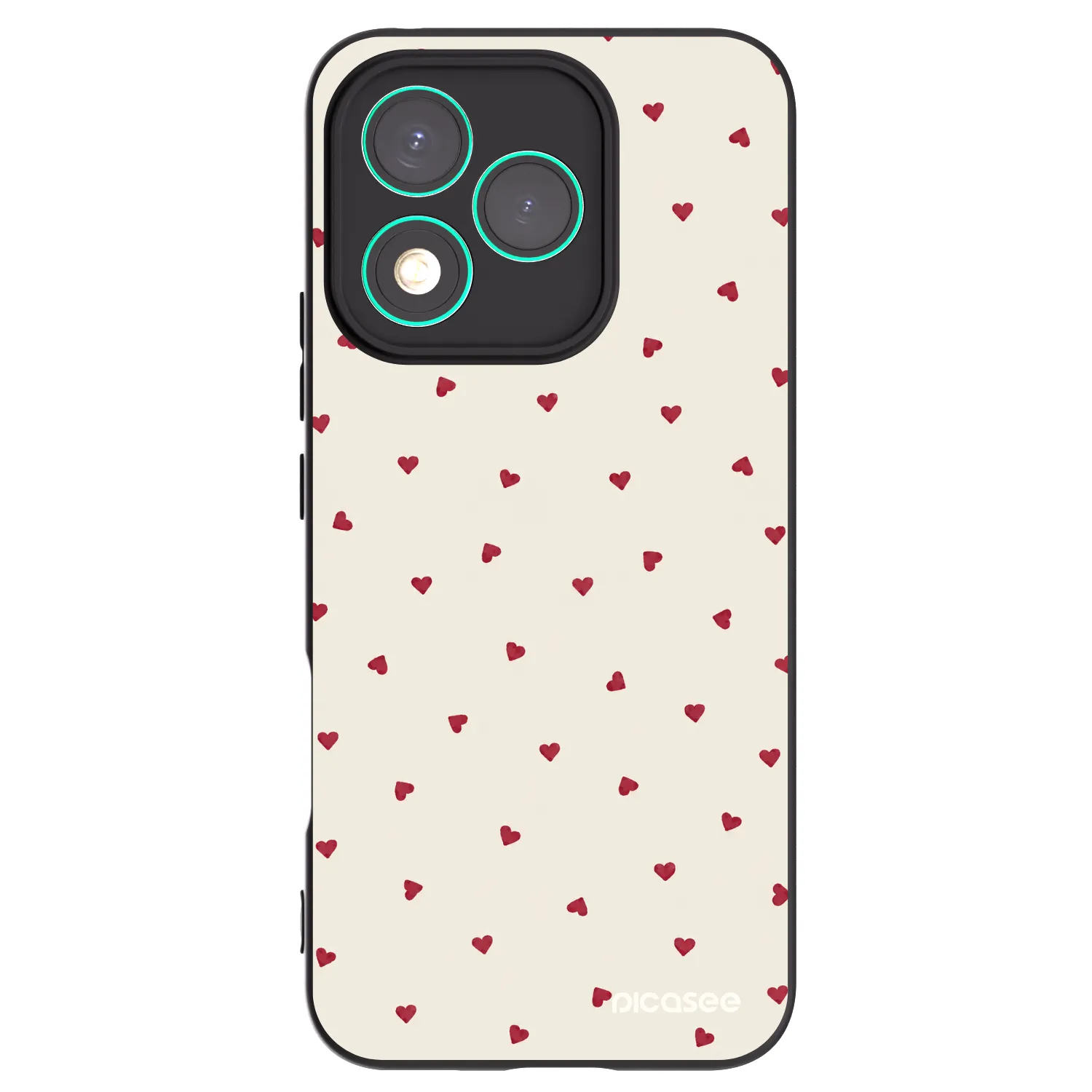 Picasee silikonowe czarne etui na Honor 400 Lite 5G - Little Love