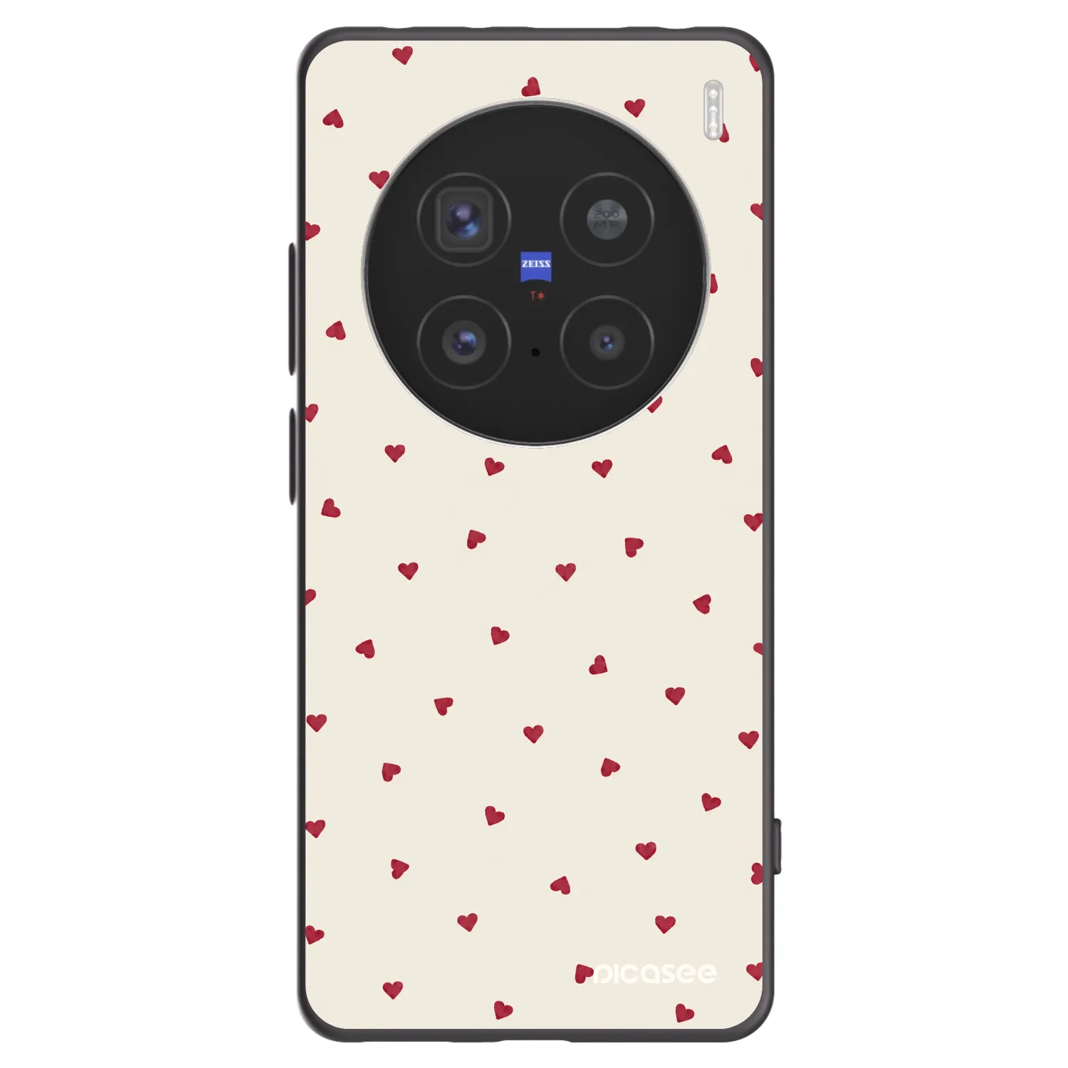 Picasee silikonowe czarne etui na Vivo X200 Pro - Little Love