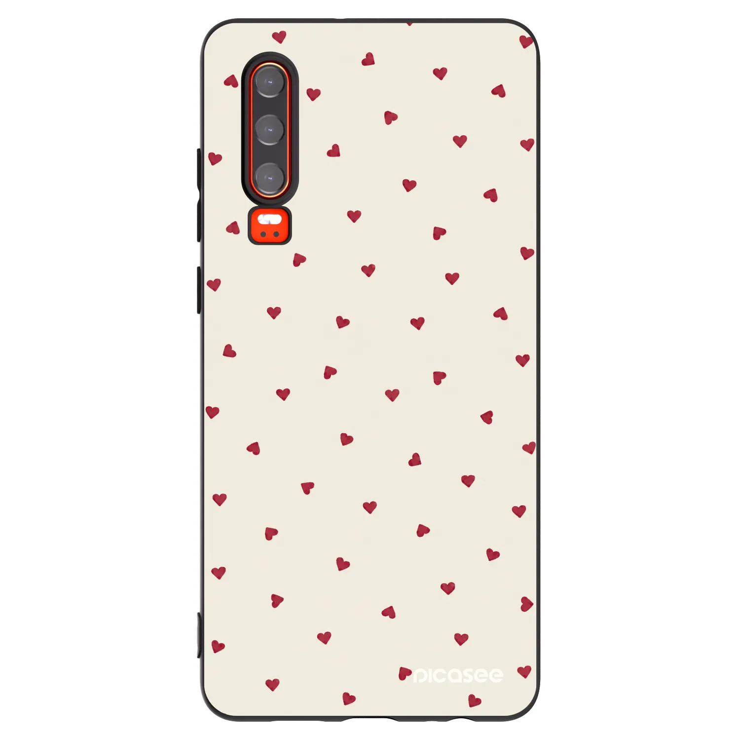 Picasee silikonowe czarne etui na Huawei P30 - Little Love