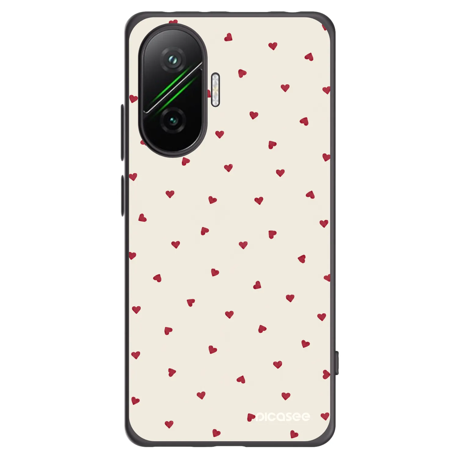 Picasee silikonowe czarne etui na Xiaomi Poco F7 5G - Little Love