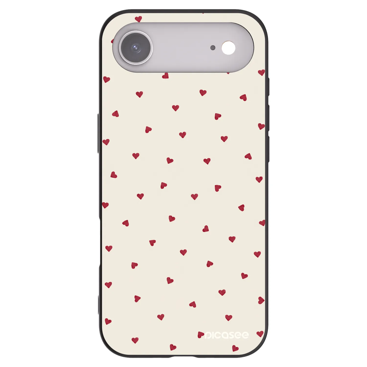 Picasee silikonowe czarne etui na Apple iPhone Air - Little Love