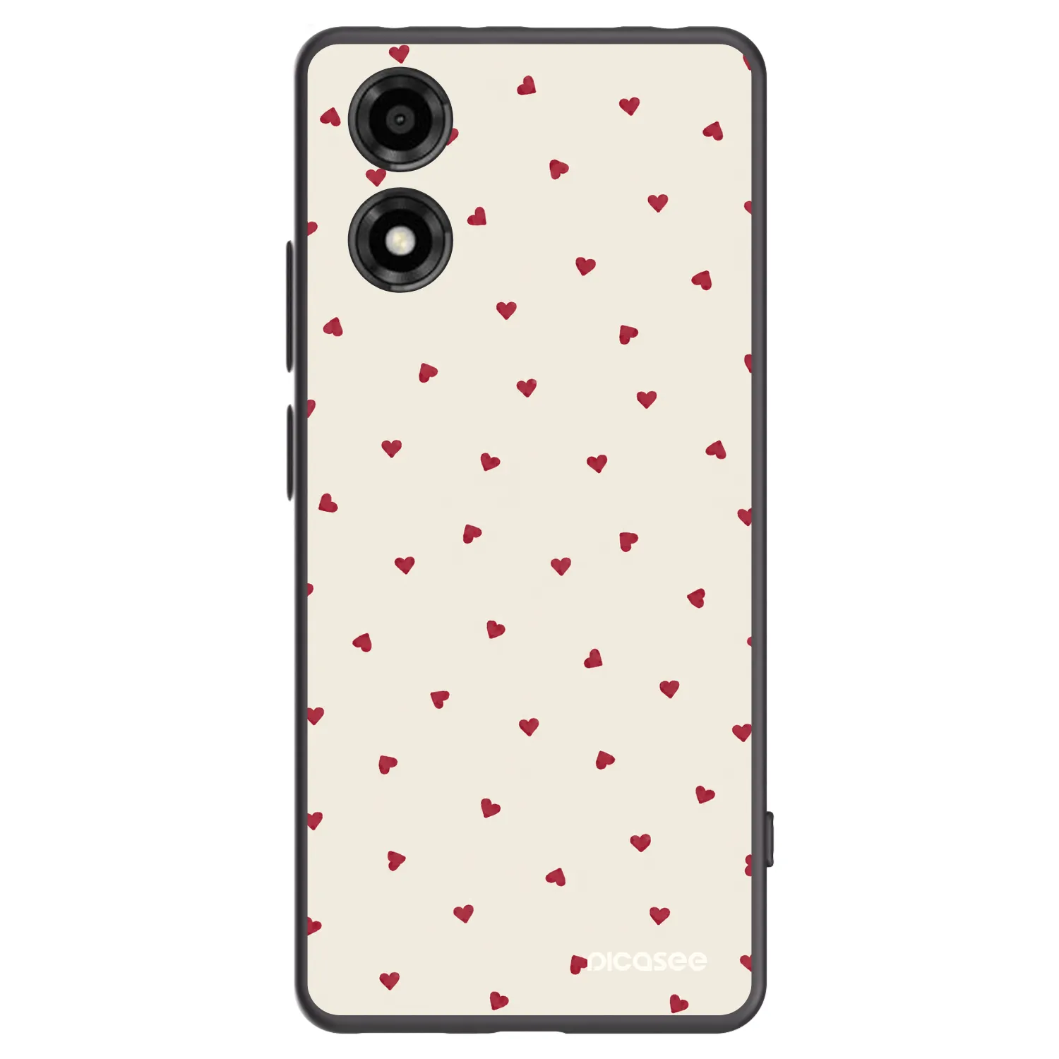 Picasee silikonowe czarne etui na Motorola Moto E14 - Little Love