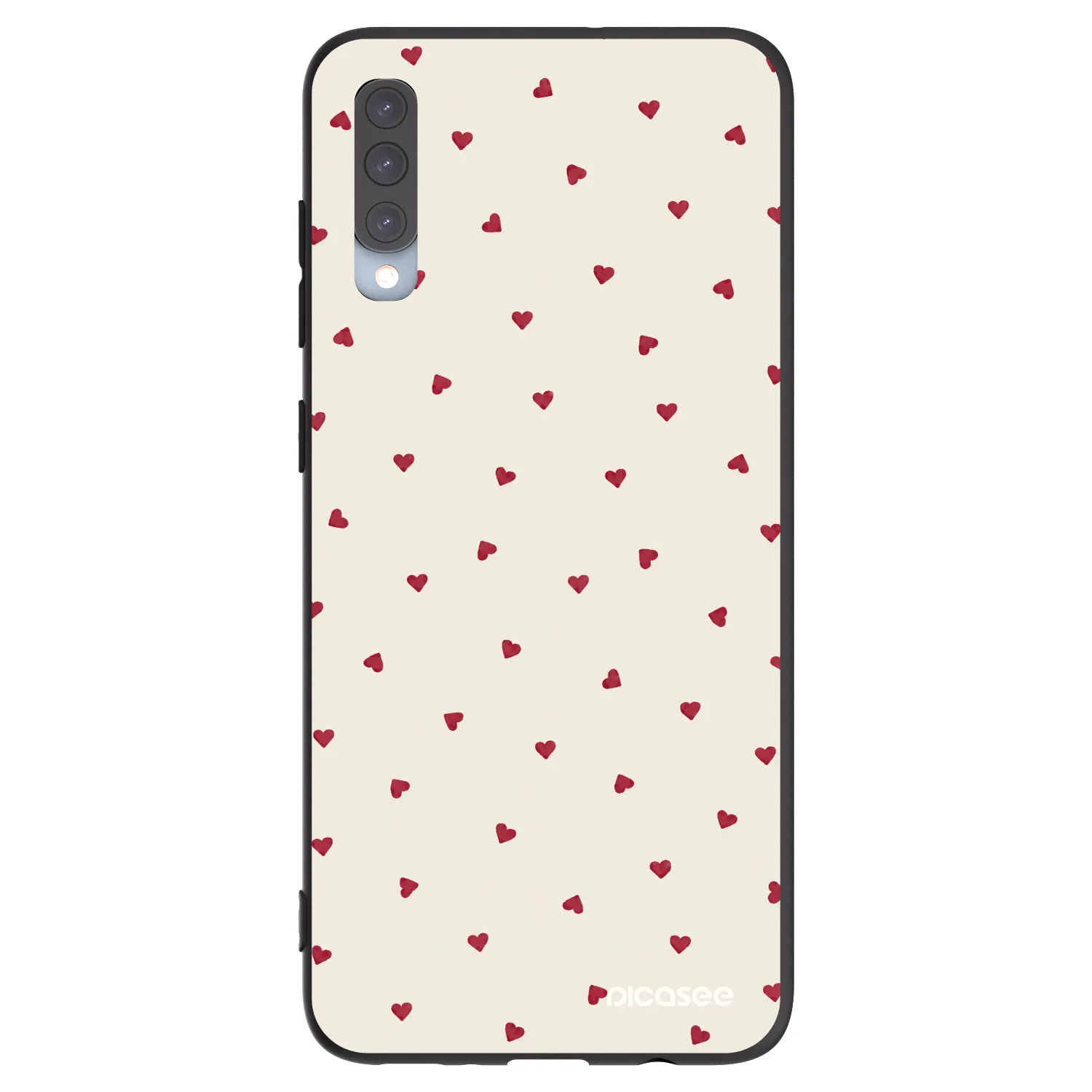 Picasee silikonowe czarne etui na Samsung Galaxy A70 A705F - Little Love