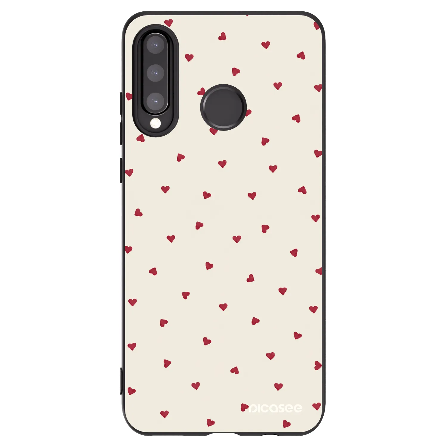 Picasee silikonowe czarne etui na Huawei P30 Lite - Little Love