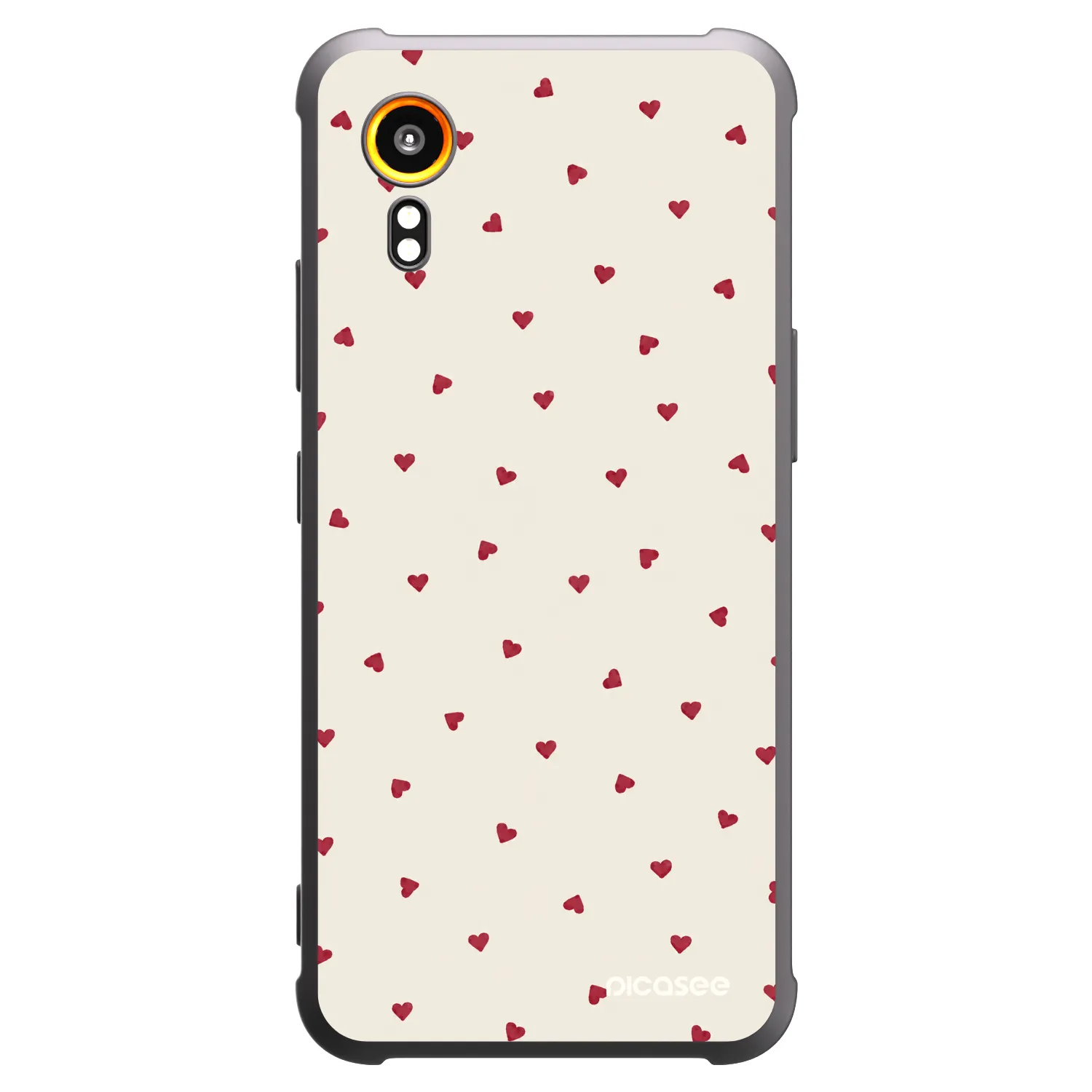 Picasee silikonowe czarne etui na Samsung Galaxy XCover 7 - Little Love