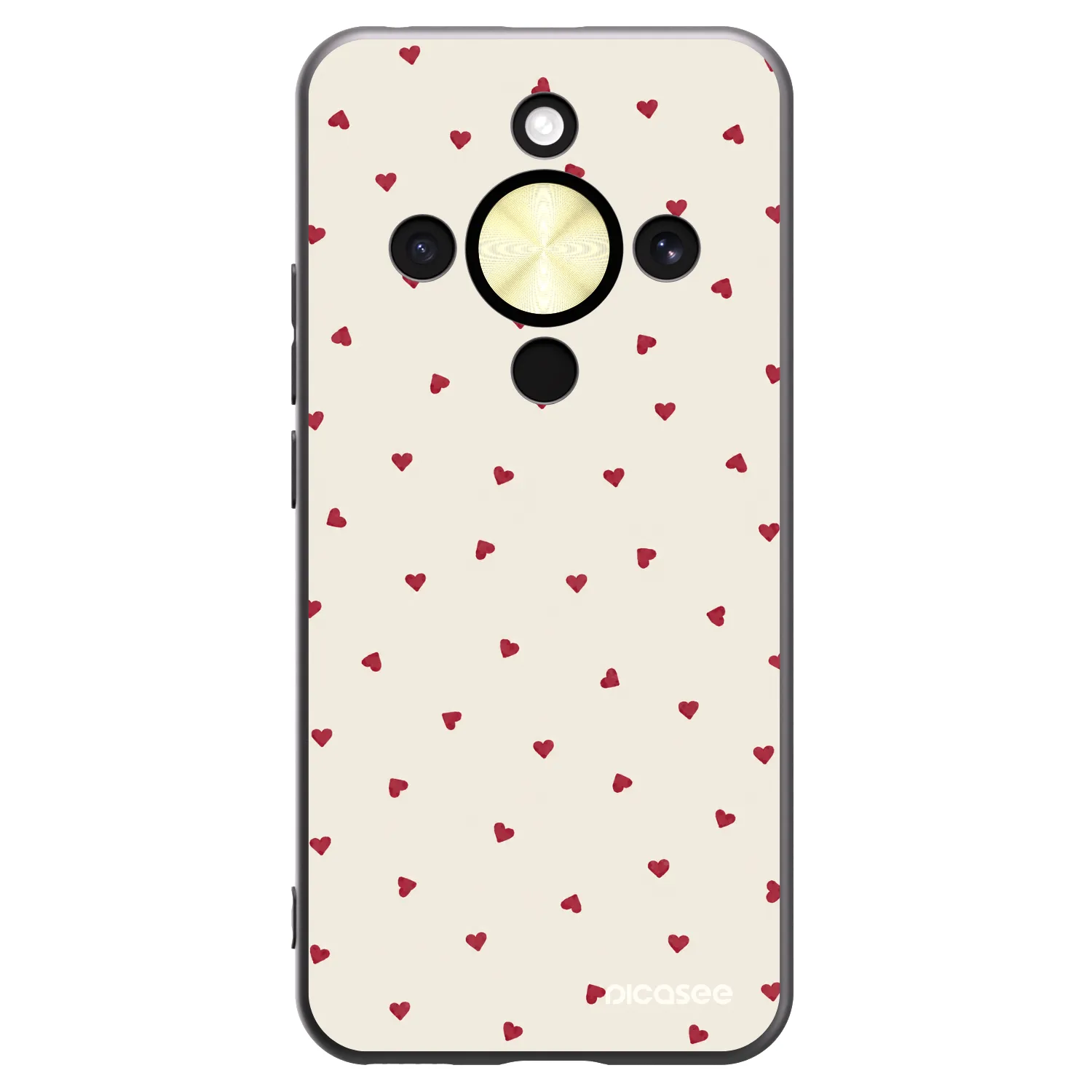 Picasee silikonowe czarne etui na Honor Magic8 Lite 5G - Little Love