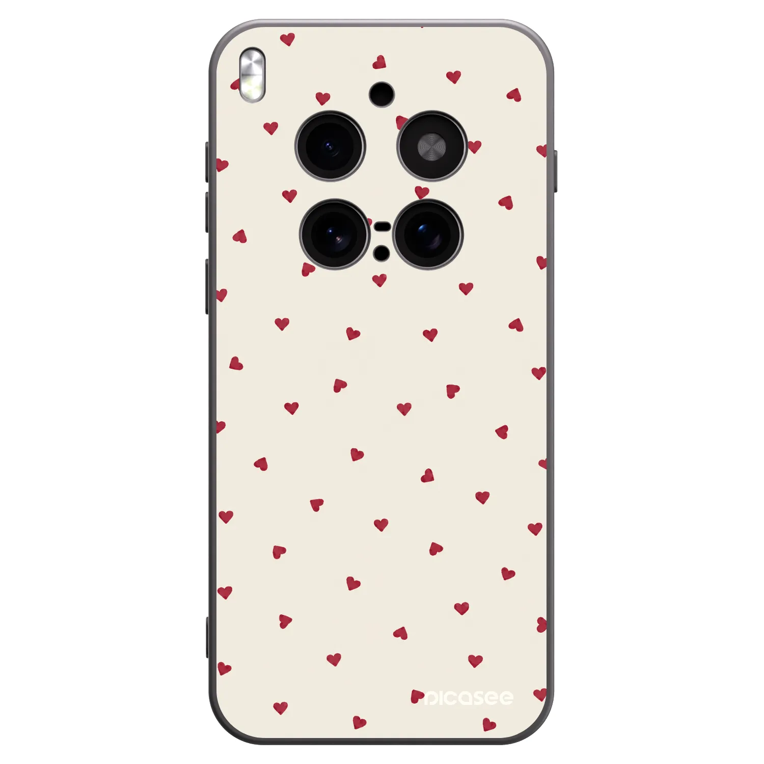 Picasee silikonowe czarne etui na Vivo X300 Pro - Little Love