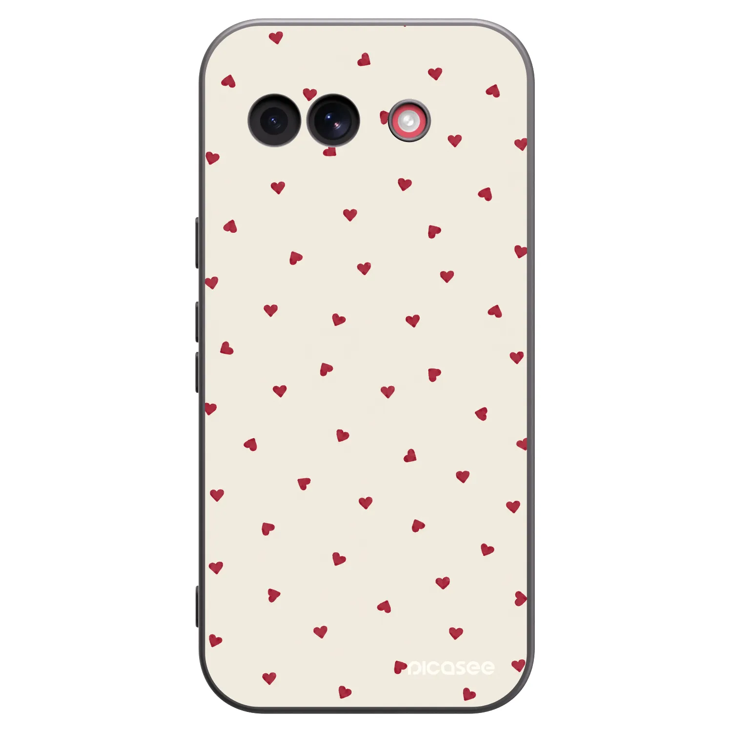 Picasee silikonowe czarne etui na Google Pixel 10a - Little Love