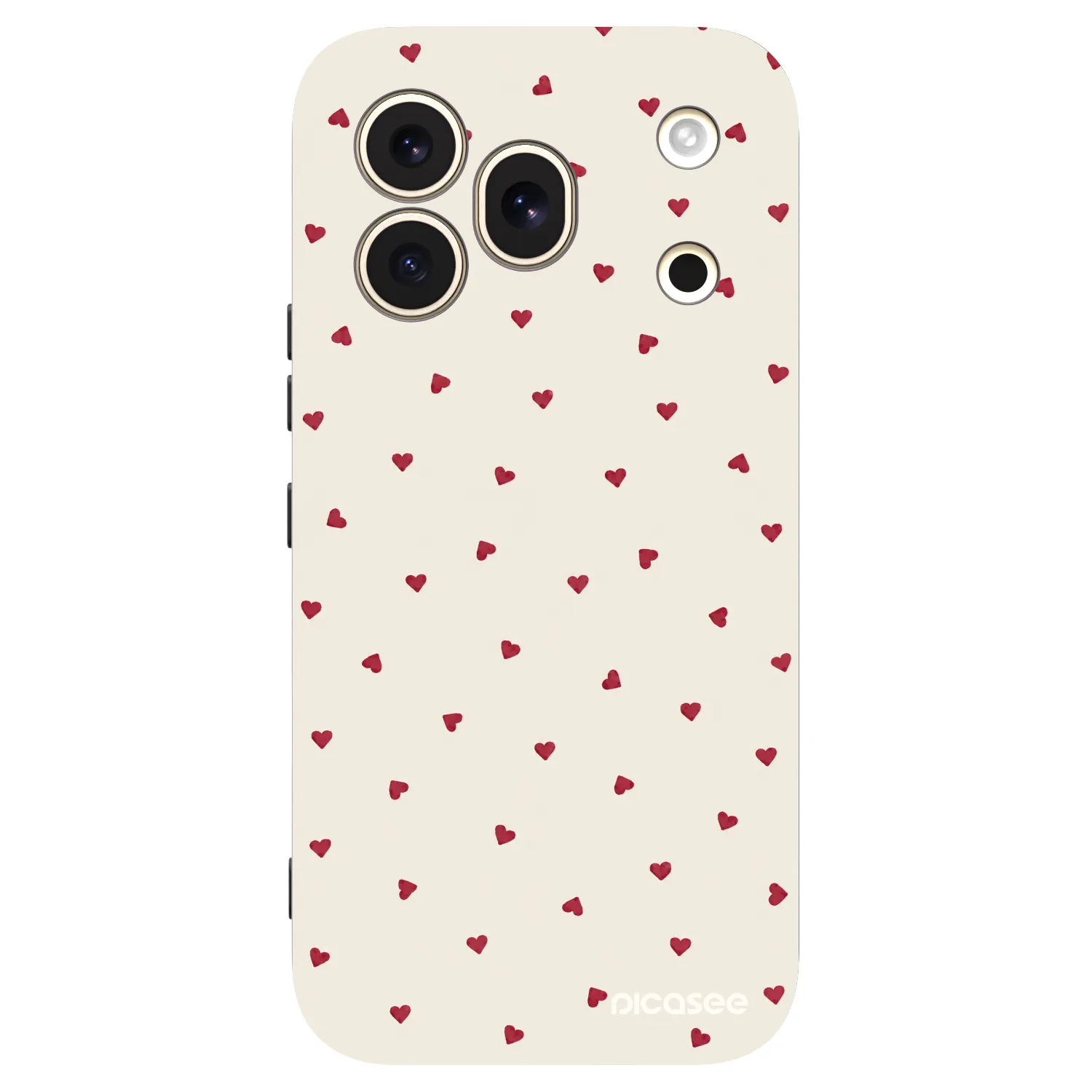 Picasee silikonowe czarne etui na Honor 600 Pro - Little Love