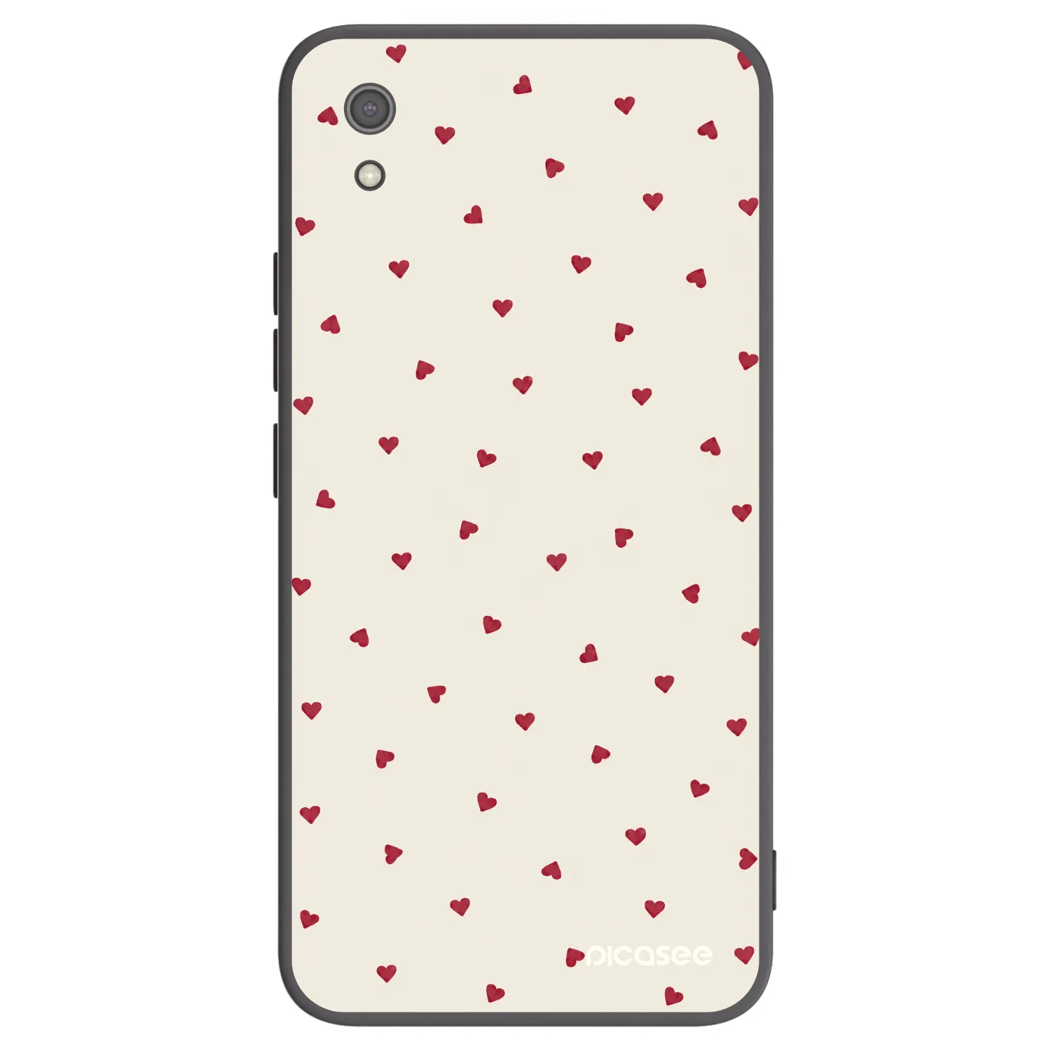 Picasee silikonowe czarne etui na Xiaomi Redmi 7A - Little Love