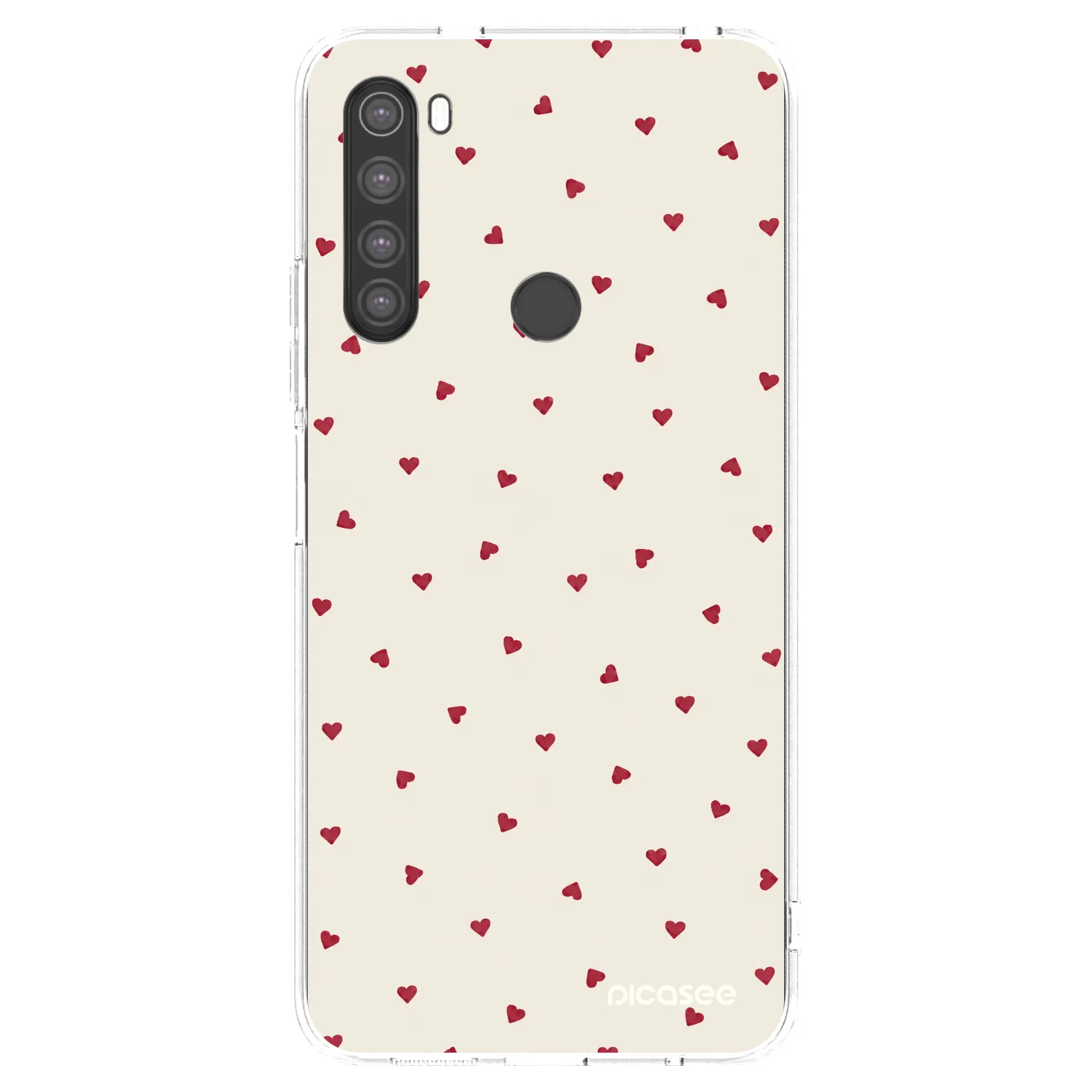 Picasee silikonowe przeźroczyste etui na Xiaomi Redmi Note 8 - Little Love