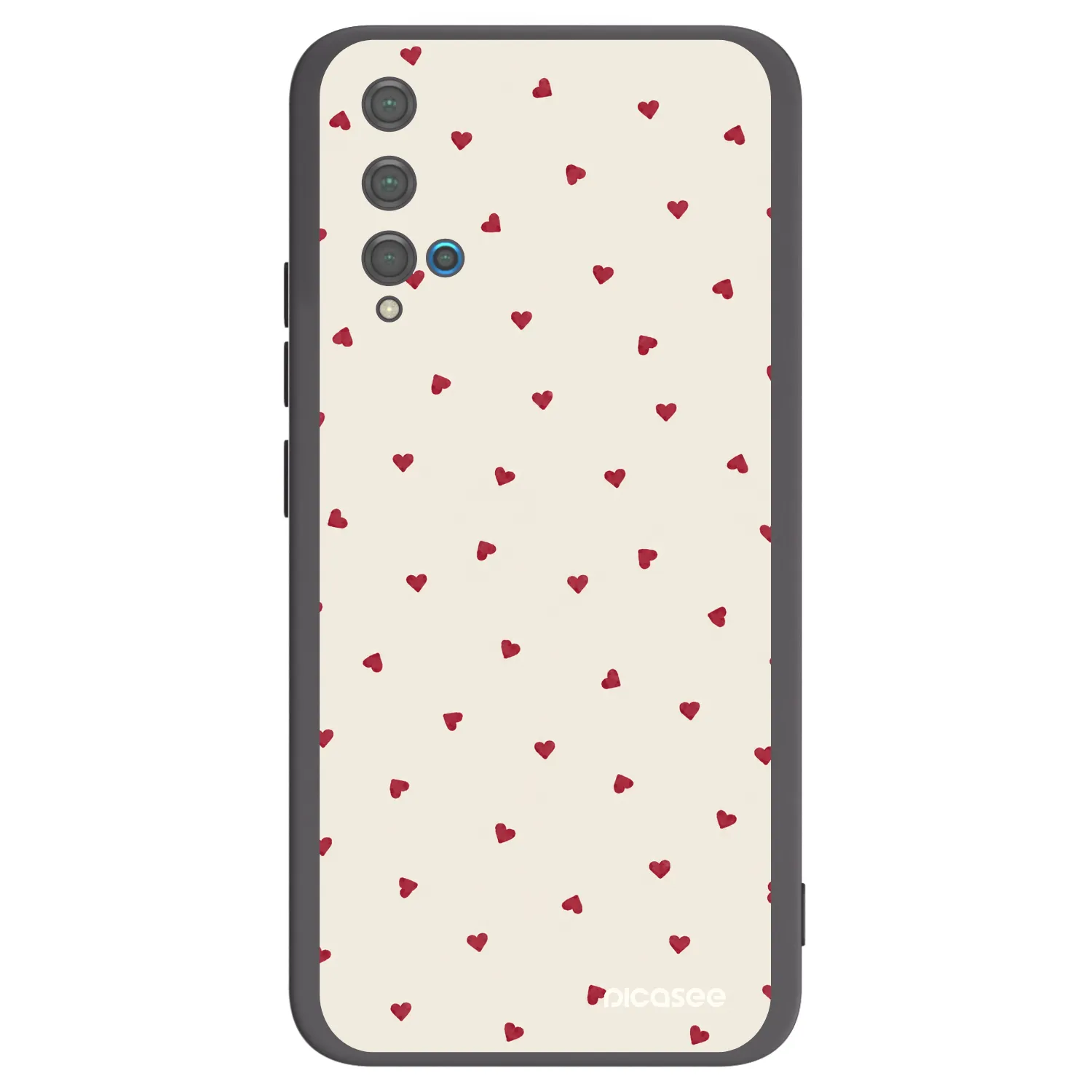 Picasee silikonowe czarne etui na Huawei Nova 5T - Little Love