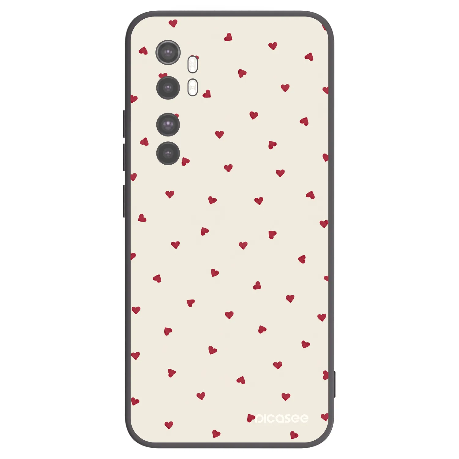 Picasee silikonowe czarne etui na Xiaomi Mi Note 10 Lite - Little Love