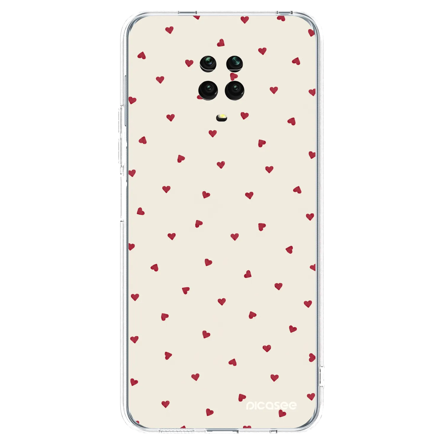 Picasee silikonowe przeźroczyste etui na Xiaomi Redmi Note 9S - Little Love