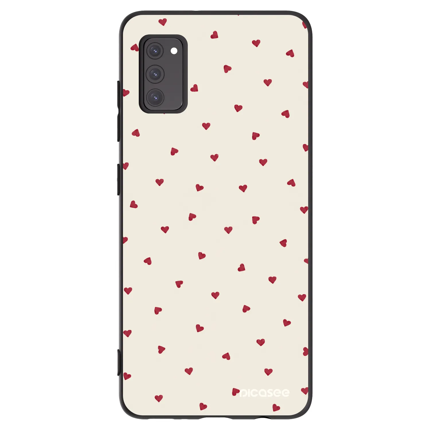 Picasee silikonowe czarne etui na Samsung Galaxy A41 A415F - Little Love