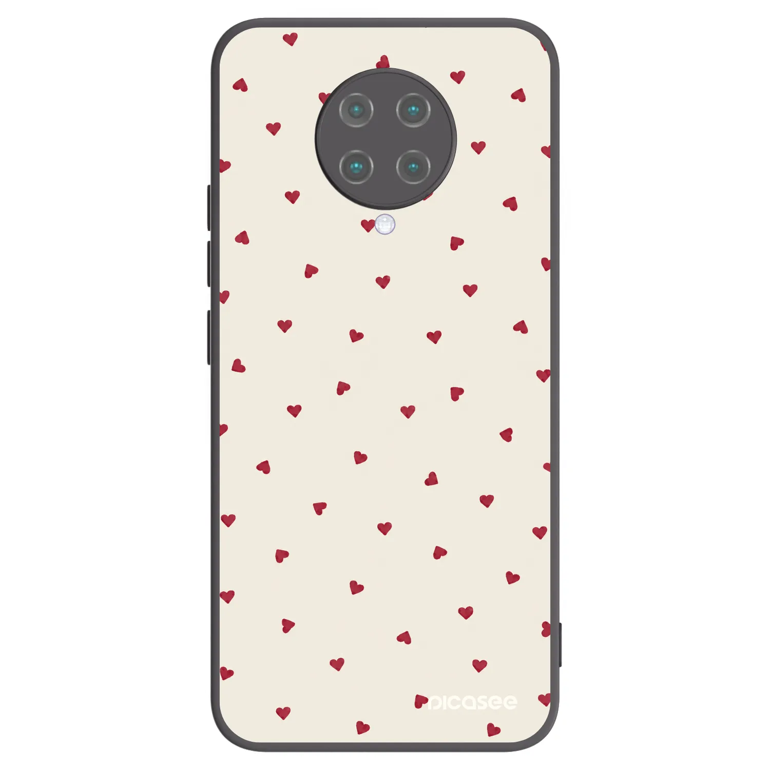 Picasee silikonowe czarne etui na Xiaomi Poco F2 Pro - Little Love