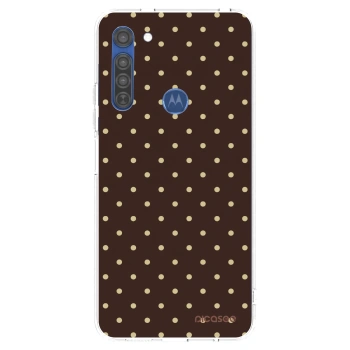 Etui na Motorola Moto G8 - Vanilla Dots & Chocolate