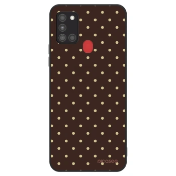 Etui na Samsung Galaxy A21s - Vanilla Dots & Chocolate