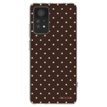 Picasee silikonowe przeźroczyste etui na Xiaomi Redmi Note 11 Pro 5G - Vanilla Dots & Chocolate