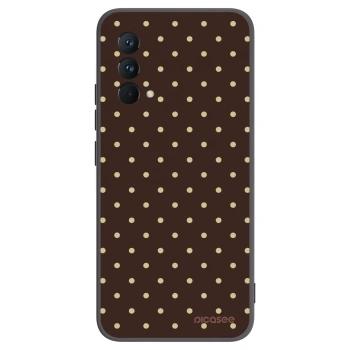 Picasee silikonowe czarne etui na Realme GT Master Edition 5G - Vanilla Dots & Chocolate