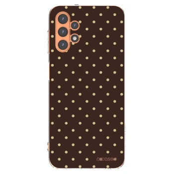 Picasee silikonowe przeźroczyste etui na Samsung Galaxy A13 4G A135 - Vanilla Dots & Chocolate