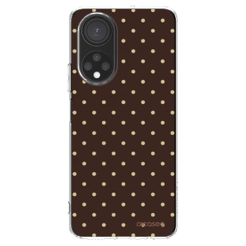 Picasee silikonowe przeźroczyste etui na Honor X7 - Vanilla Dots & Chocolate
