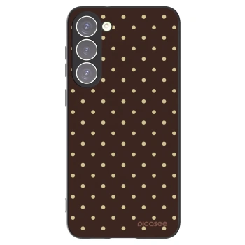 Picasee silikonowe czarne etui na Samsung Galaxy S23+ 5G - Vanilla Dots & Chocolate