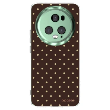 Picasee silikonowe przeźroczyste etui na Honor Magic5 Pro - Vanilla Dots & Chocolate