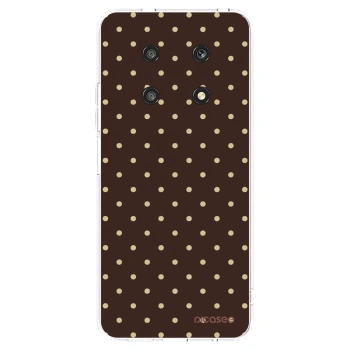 Picasee silikonowe przeźroczyste etui na Honor Magic4 Lite 5G - Vanilla Dots & Chocolate