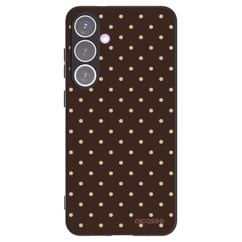 Picasee silikonowe czarne etui na Samsung Galaxy S24+ S926B 5G - Vanilla Dots & Chocolate