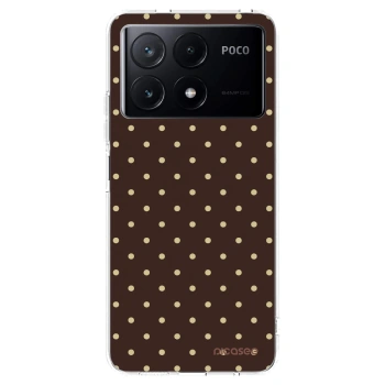 Picasee silikonowe przeźroczyste etui na Xiaomi Poco X6 Pro - Vanilla Dots & Chocolate