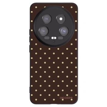 Picasee silikonowe czarne etui na Xiaomi 14 Ultra - Vanilla Dots & Chocolate