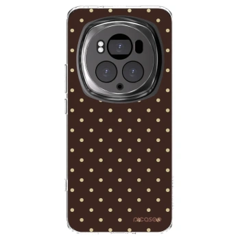 Picasee silikonowe przeźroczyste etui na Honor Magic6 Pro - Vanilla Dots & Chocolate