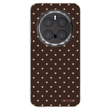Picasee silikonowe przeźroczyste etui na Honor Magic7 Pro 5G - Vanilla Dots & Chocolate