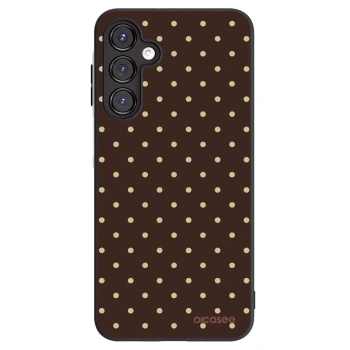 Picasee silikonowe czarne etui na Samsung Galaxy A16 4G - Vanilla Dots & Chocolate