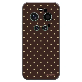 Picasee silikonowe czarne etui na Xiaomi 17 Ultra - Vanilla Dots & Chocolate