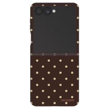 Etui na Samsung Galaxy Z Flip7 5G - Vanilla Dots & Chocolate